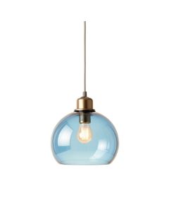 Olive Canyon Pendant Light Suspended From One Plain Cable - Blue (synthetic illustration; no displayed measurements)