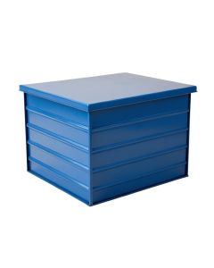 Holly Bridge Closed Outdoor Storage Box - Blue (synthetic illustration; no displayed measurements)