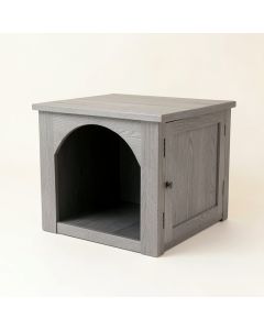 Brook Bend Empty Furniture-Style Litter Enclosure - Gray (synthetic illustration; no displayed measurements)