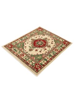 Lahaina Power Loom Ivory/Red/Green Area Rug