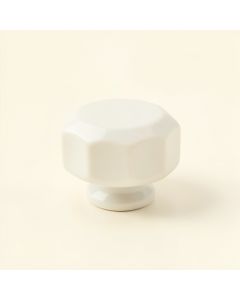 Reed Bluff Cabinet Knob Without Packaging - White (synthetic illustration; no displayed measurements)