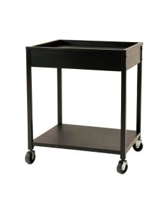 Ridge Crest Empty Rolling Workshop Cart - Black (synthetic illustration; no displayed measurements)
