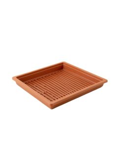 Stone Dell Empty Under-Desk Cable Tray - Terracotta (synthetic illustration; no displayed measurements)