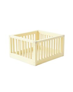 Shore Crest Empty Furniture-Style Pet Crate - Ivory