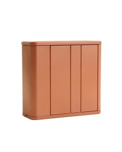 Stone Branch Narrow Outdoor Storage Bench - Terracotta (synthetic illustration; no displayed measurements)