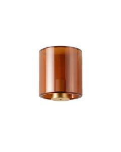 Wren Crossing Wall Sconce Mounted On A Plain Wall - Terracotta