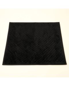 Vale Edge Bath Mat - Black (synthetic illustration; no displayed measurements)