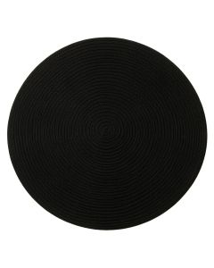 Aspen Bluff Round Area Rug - Black (synthetic illustration; no displayed measurements)