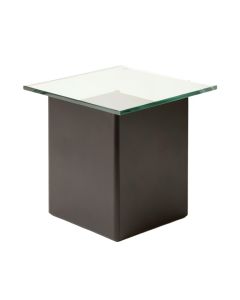 Miraloma Glass Top End Table With Storage (synthetic illustration; no displayed measurements)