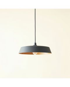 Slate Crossing Pendant Light Suspended From One Plain Cable - Gray (synthetic illustration; no displayed measurements)