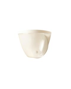 Moss Dale Wall Sconce Mounted On A Plain Wall - White