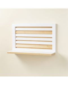 Cedar Canyon Wall-Mounted Entryway Organizer Shelf - White (synthetic illustration; no displayed measurements)