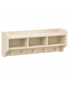 Aspen Brook Wall-Mounted Entryway Organizer Shelf - Cream