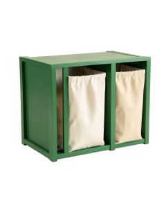 Hill Crossing Laundry Sorting Station With Plain Removable Bags - Green