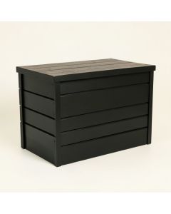 Cedar Branch Closed Outdoor Storage Box - Black (synthetic illustration; no displayed measurements)