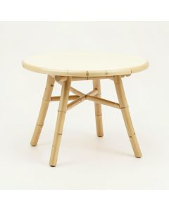 Stone Arc Patio Table - Cream (synthetic illustration; no displayed measurements)