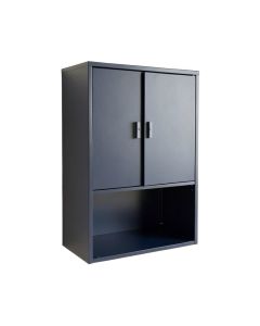 Wren Bend Wall-Mounted Laundry Cabinet - Navy (synthetic illustration; no displayed measurements)