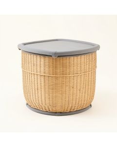 Bamboo Baby Double Collapsible Laundry Hamper (synthetic illustration; no displayed measurements)