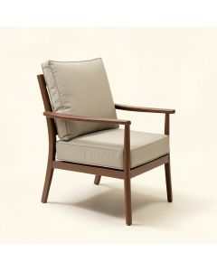 Brentwood Patio Dining Chair With Cushion (synthetic illustration; no displayed measurements)