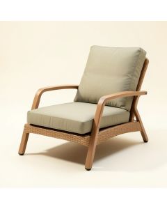 Kassiopeia Patio Chair With Sunbrella Cushions (synthetic illustration; no displayed measurements)