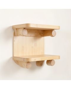 Hazel Branch Wall-Mounted Entryway Organizer Shelf - Beige (synthetic illustration; no displayed measurements)