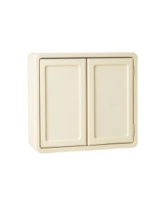 Olive Brook Wall-Mounted Entry Cabinet - Cream (synthetic illustration; no displayed measurements)