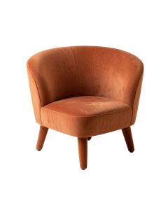 Stone Bluff Upholstered Armchair - Terracotta (synthetic illustration; no displayed measurements)
