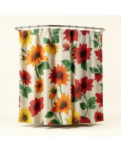 Pi Creative Art Where The Passion Flower Grows I Single Shower Curtain (synthetic illustration; no displayed measurements)