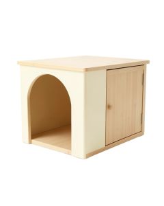 Briar Falls Empty Furniture-Style Litter Enclosure - Cream