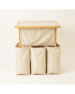 Birch Branch Laundry Sorting Station With Plain Removable Bags - Beige (synthetic illustration; no displayed measurements)