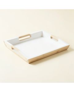 Lake Bend Serving Tray - White (synthetic illustration; no displayed measurements)