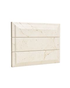 Arabescato Carrara 2 '' X 4 '' Beveled Marble Brick Joint Mosaic Wall And Floor Tile