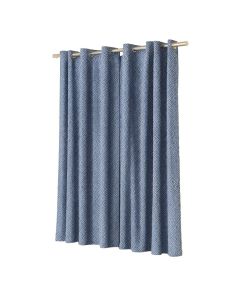 3D Pattern Iv Geometric Semi-Sheer Thermal Rod Pocket Single Curtain Panel (synthetic illustration; no displayed measurements)