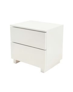 Modern High Gloss Nightstand White Night Stand With Led Light (synthetic illustration; no displayed measurements)