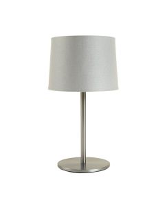 Fern Crossing Table Lamp With A Plain Fabric Shade - Gray