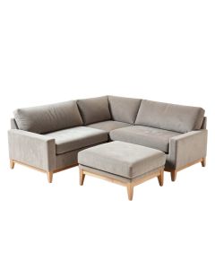 Schafer 123.5 '' Wide Microfiber/Microsuede Left Hand Facing Modular Corner Sectional With Ottoman