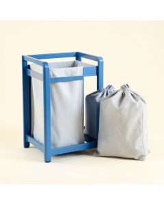 Brook Branch Laundry Sorting Station With Plain Removable Bags - Blue (synthetic illustration; no displayed measurements)