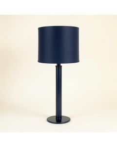 Laurel Crossing Floor Lamp With A Plain Fabric Shade - Navy (synthetic illustration; no displayed measurements)