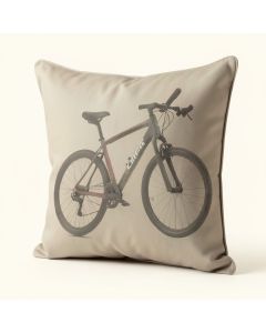 Cortez Bike In The City Throw Pillow (synthetic illustration; no displayed measurements)