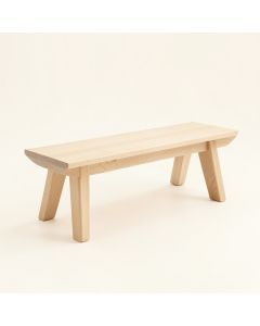 Ash Edge Indoor Bench - Beige (synthetic illustration; no displayed measurements)
