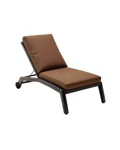 Aleia Outdoor Patio Reclining Chaise Lounge With Cushion