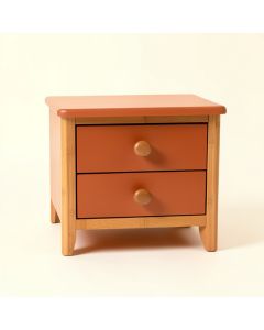 Bay Edge Nightstand - Terracotta (synthetic illustration; no displayed measurements)
