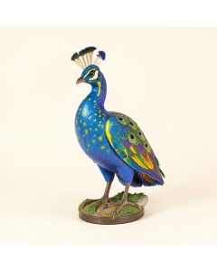 The Regal Peacock Garden Statue (synthetic illustration; no displayed measurements)