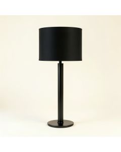 Olive Brook Floor Lamp With A Plain Fabric Shade - Black (synthetic illustration; no displayed measurements)