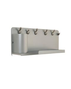 Elm Crest Wall-Mounted Entryway Organizer Shelf - Gray (synthetic illustration; no displayed measurements)