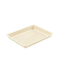 Ash Canyon Empty Under-Desk Cable Tray - Cream (synthetic illustration; no displayed measurements)