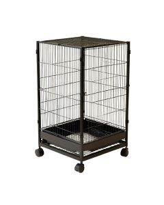 Fonseca 59.8 '' Iron Flat Top Travel Bird Cage With Wheels