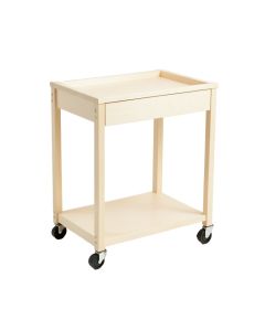 Ash Branch Empty Rolling Workshop Cart - Ivory (synthetic illustration; no displayed measurements)