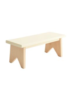 Harbor Bend Indoor Bench - Cream (synthetic illustration; no displayed measurements)