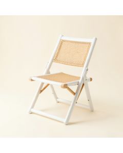Glen Canyon Folding Outdoor Chair - White (synthetic illustration; no displayed measurements)